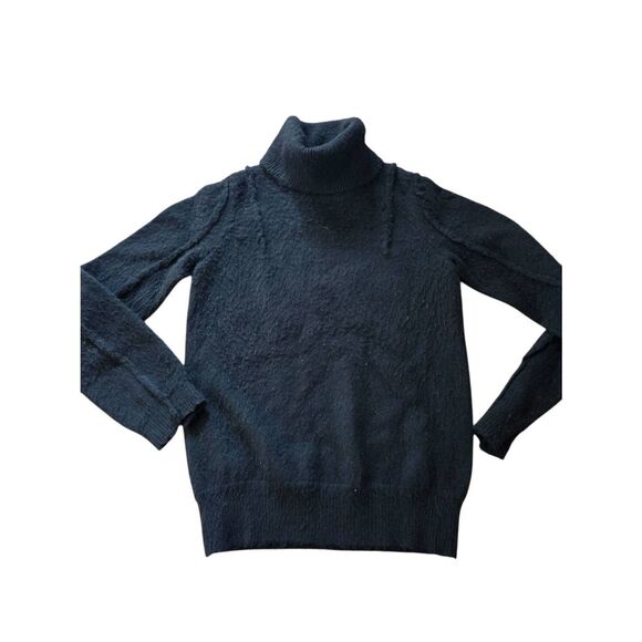 R13 FLAT SLEEVE TURTLENECK SWEATER - BLACK sz XS - Picture 2 of 6